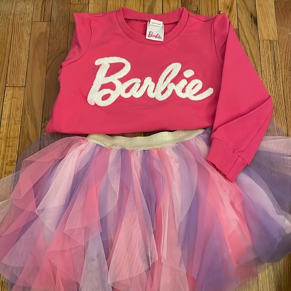 Barbie sweater tulle skirt set